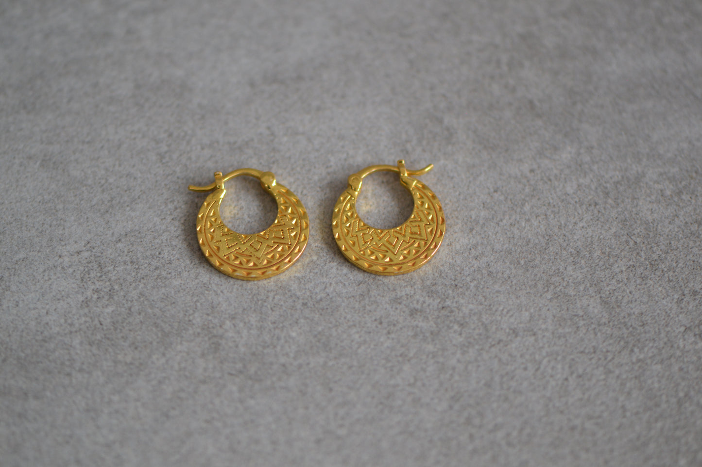 Gold plated 18k Nattiyan Earrings - Punjabi Style