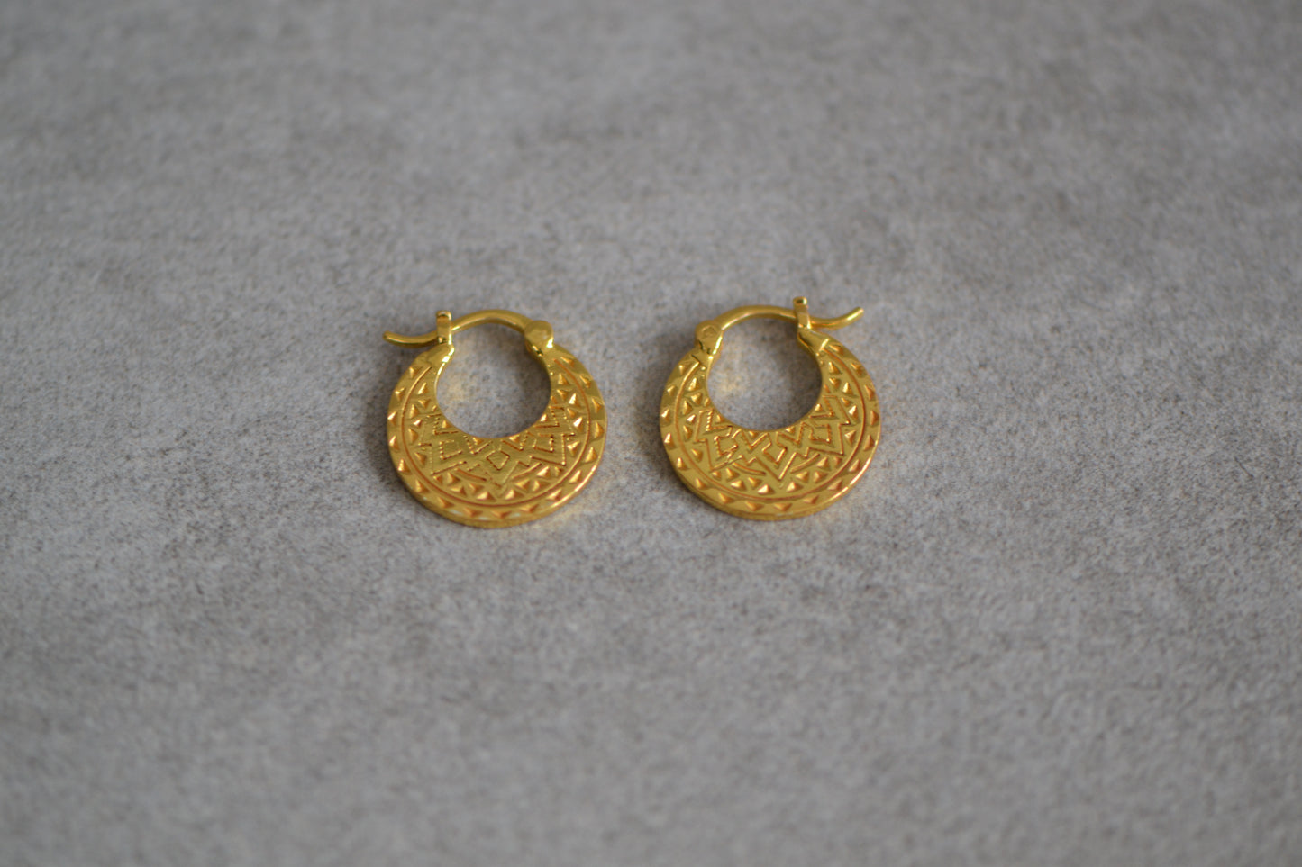 Gold plated 18k Nattiyan Earrings - Punjabi Style