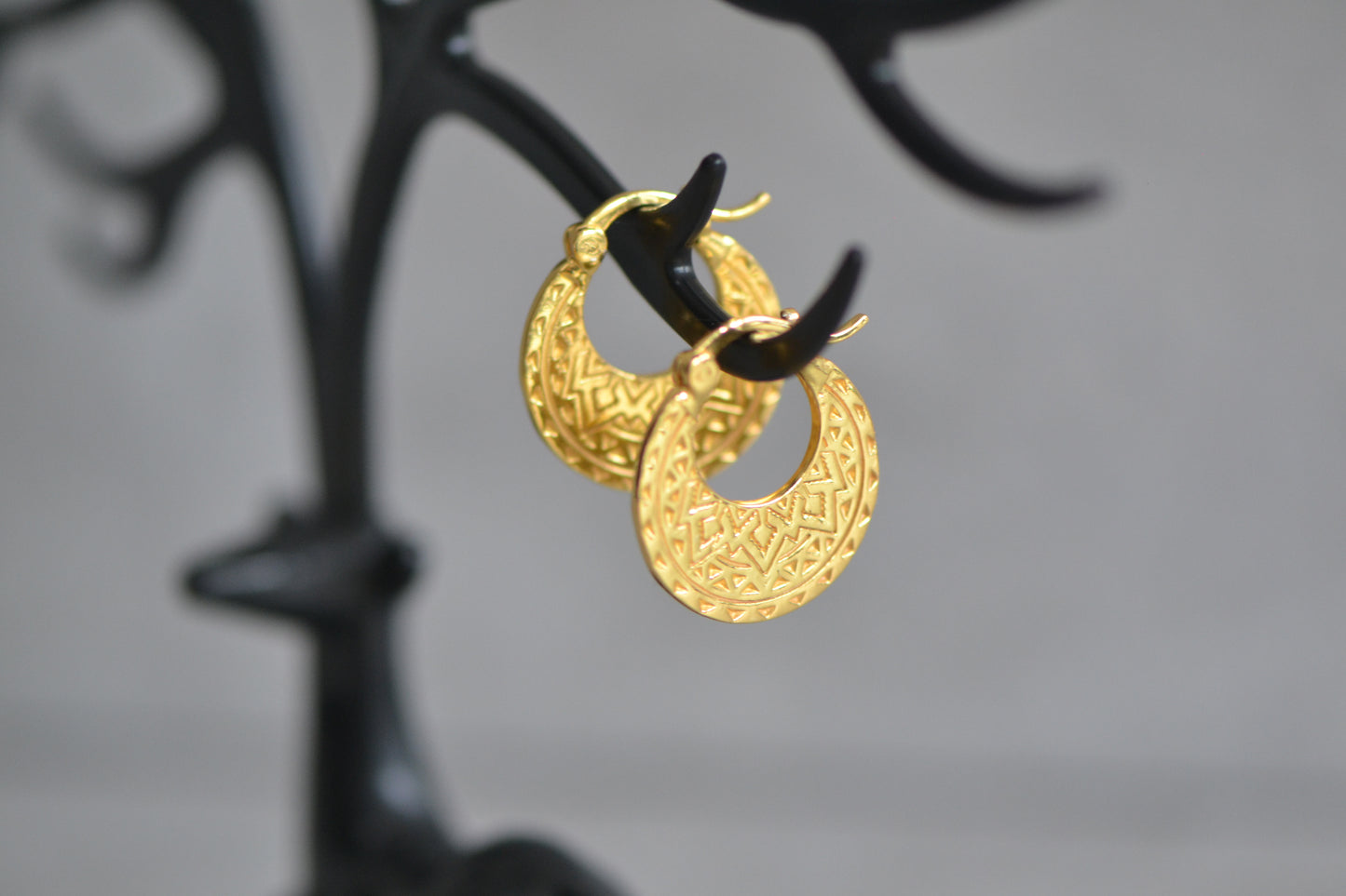 Gold plated 18k Nattiyan Earrings - Punjabi Style