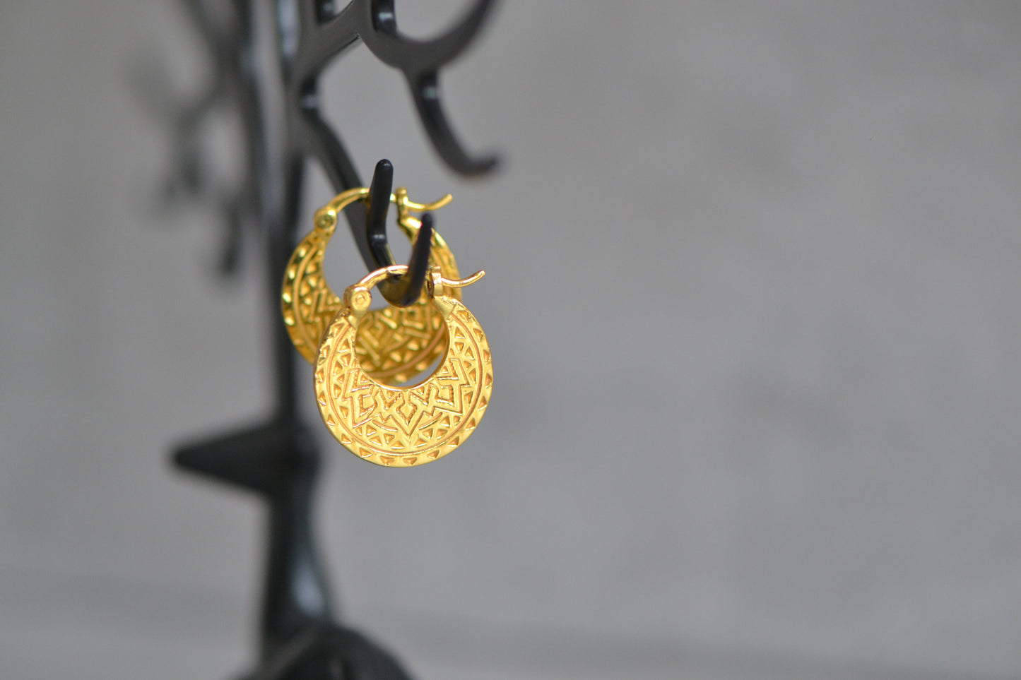 Gold plated 18k Nattiyan Earrings - Punjabi Style