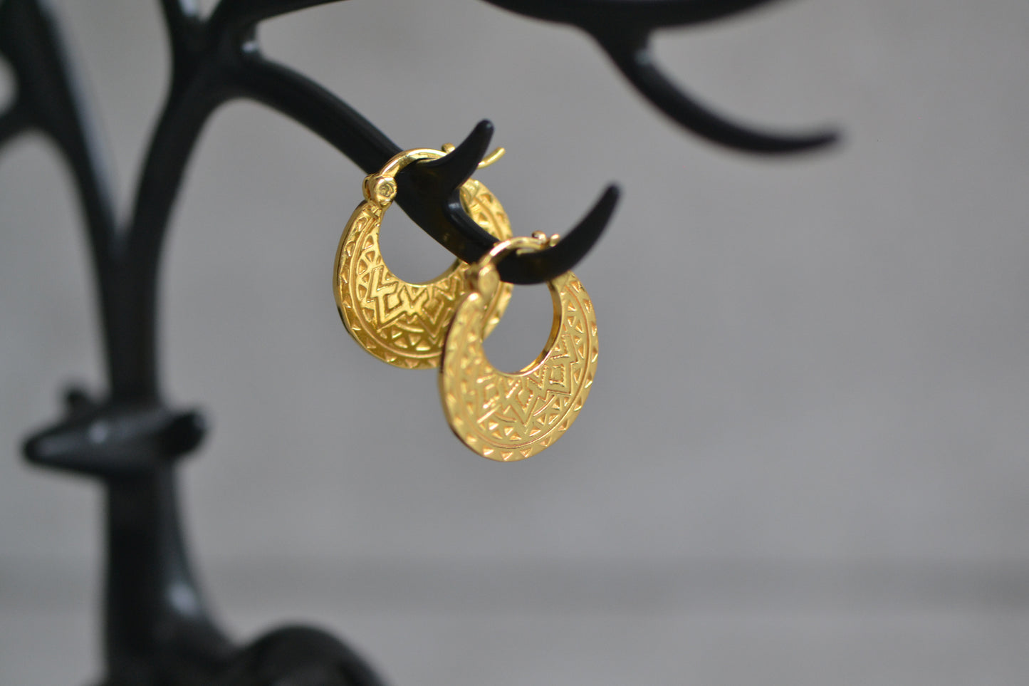 Gold plated 18k Nattiyan Earrings - Punjabi Style