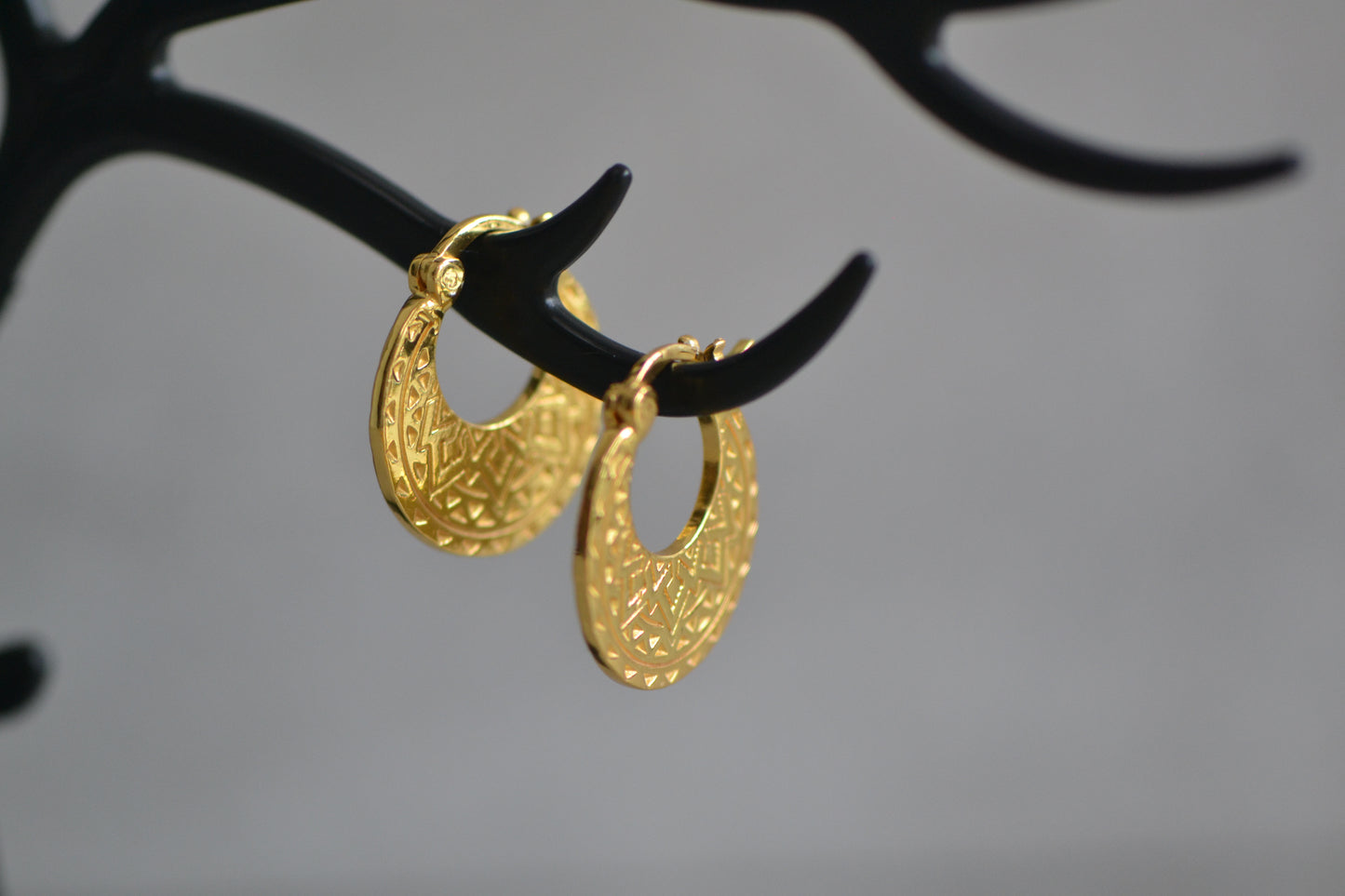 Gold plated 18k Nattiyan Earrings - Punjabi Style