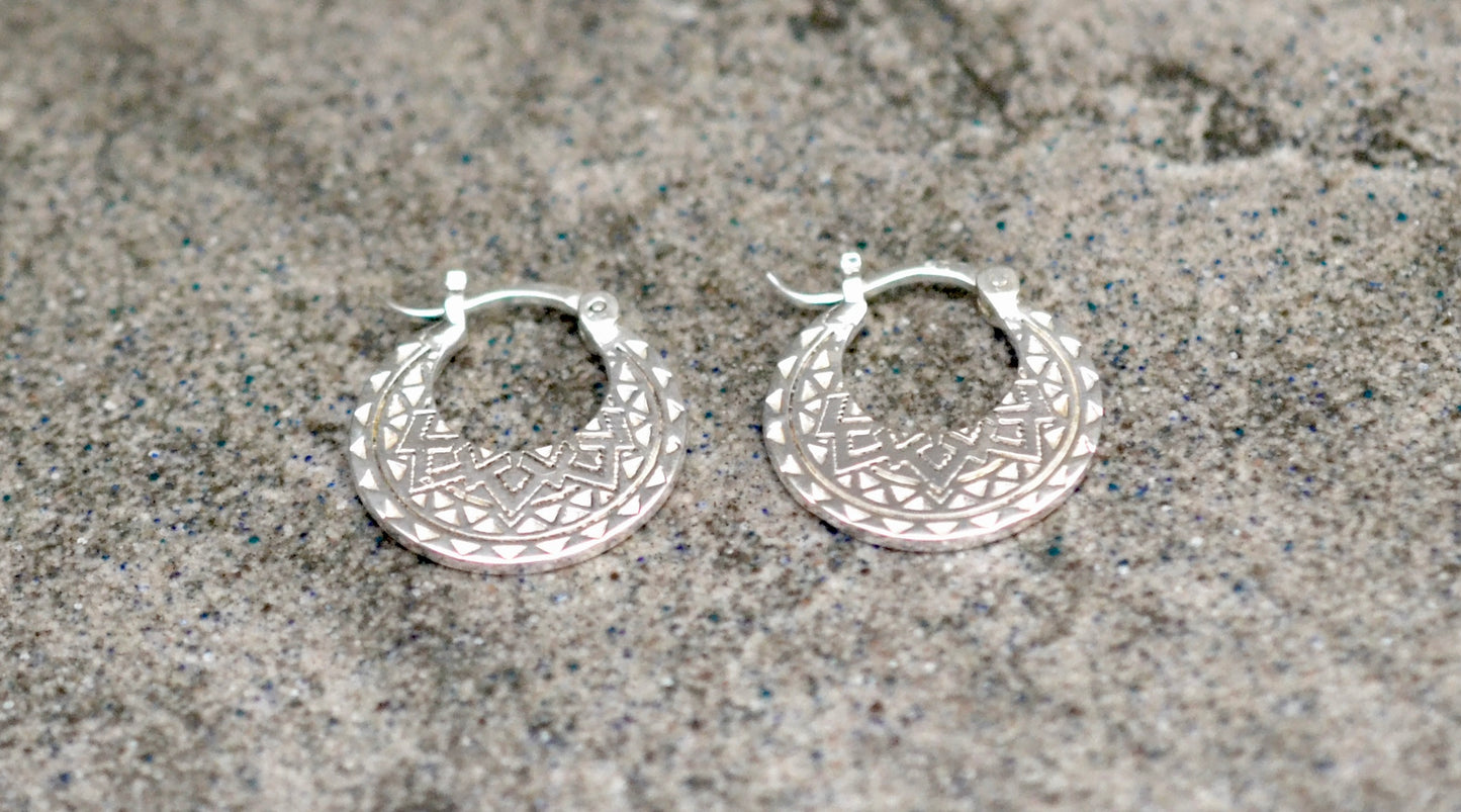 Sterling Silver Nattiyan Earrings