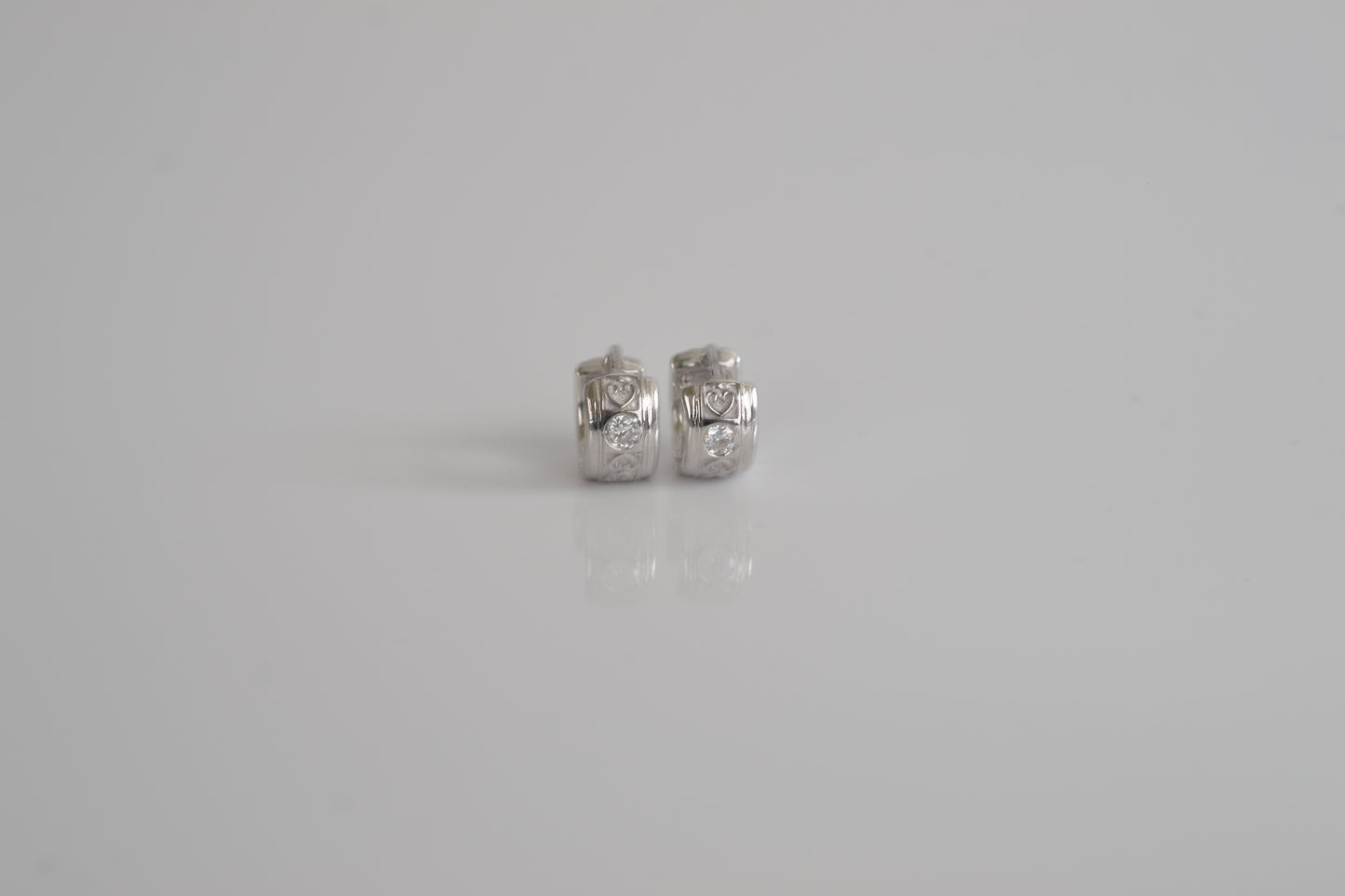 Moissanite Huggie earrings