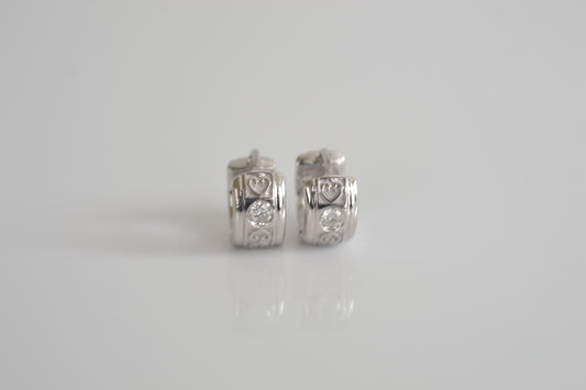 Moissanite Huggie earrings