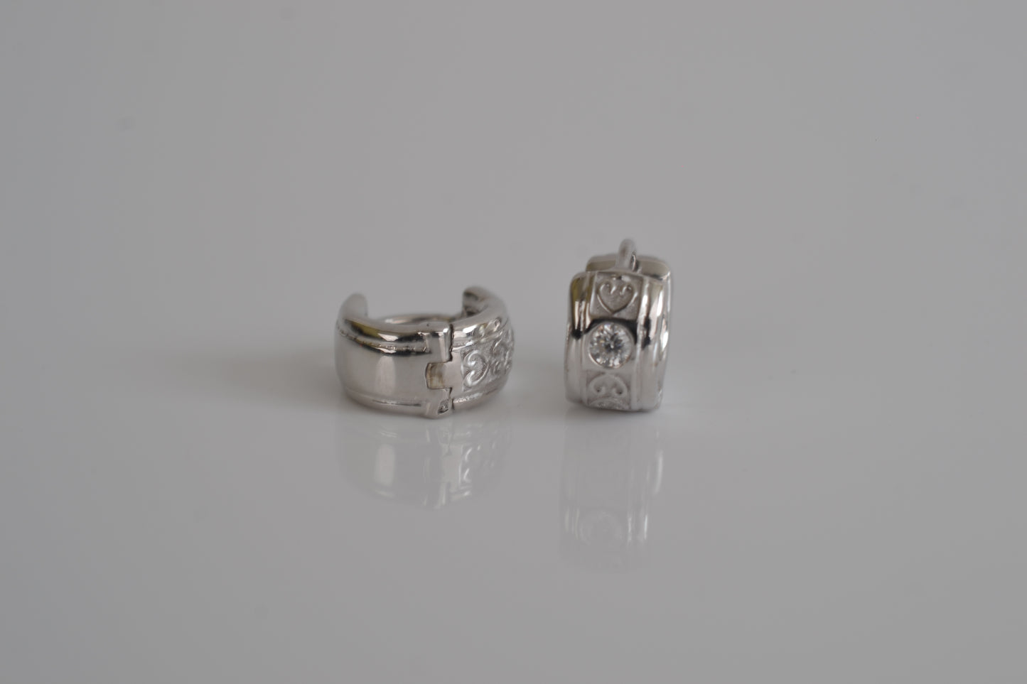 Moissanite Huggie earrings