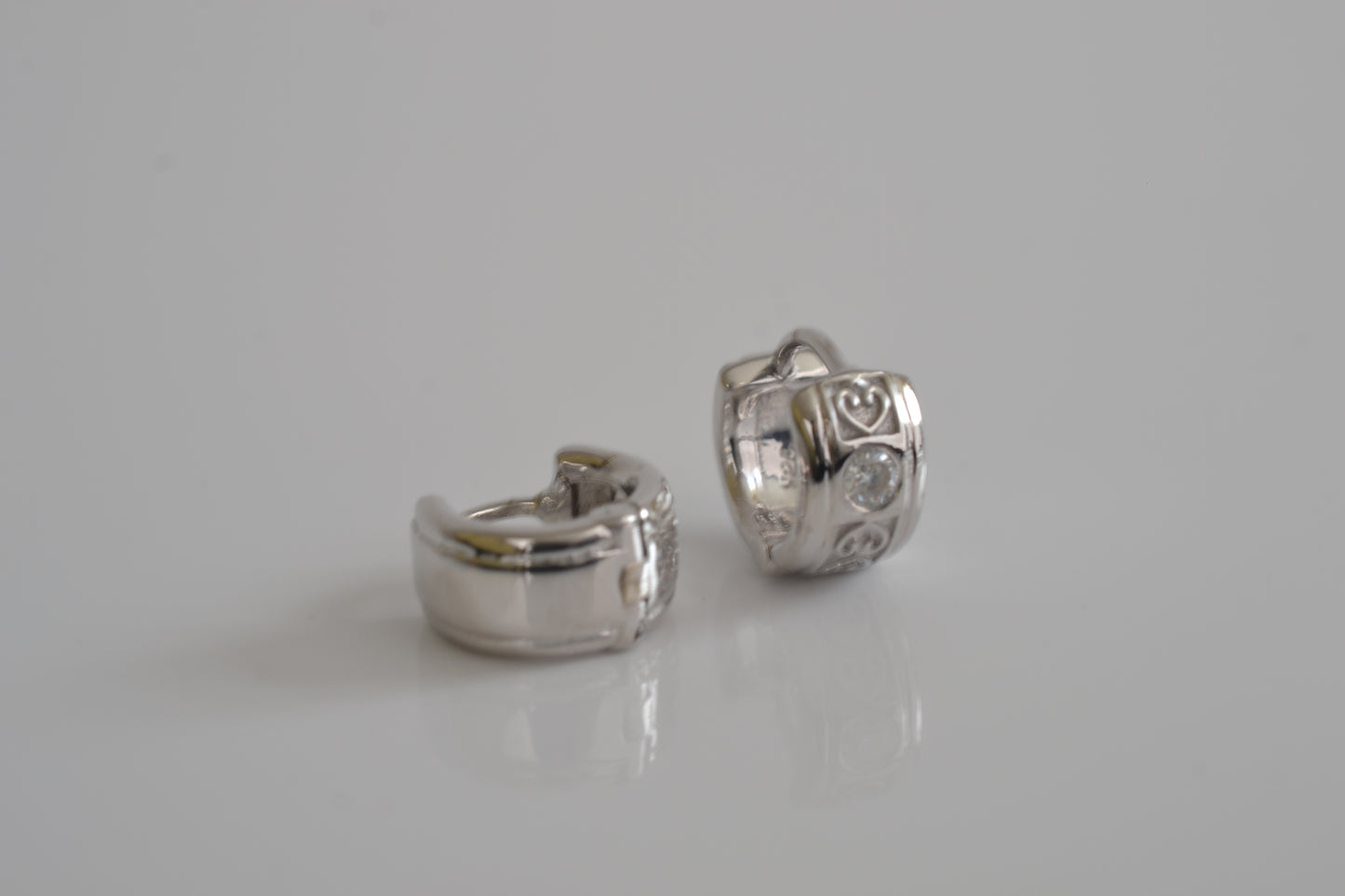 Moissanite Huggie earrings