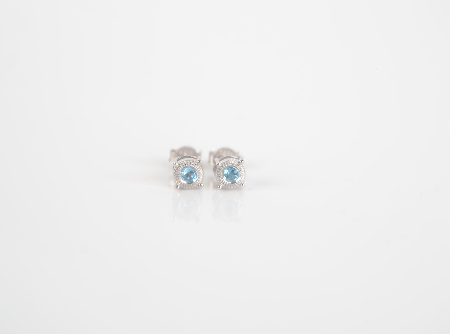 Sterling Silver Topaz Stud earrings