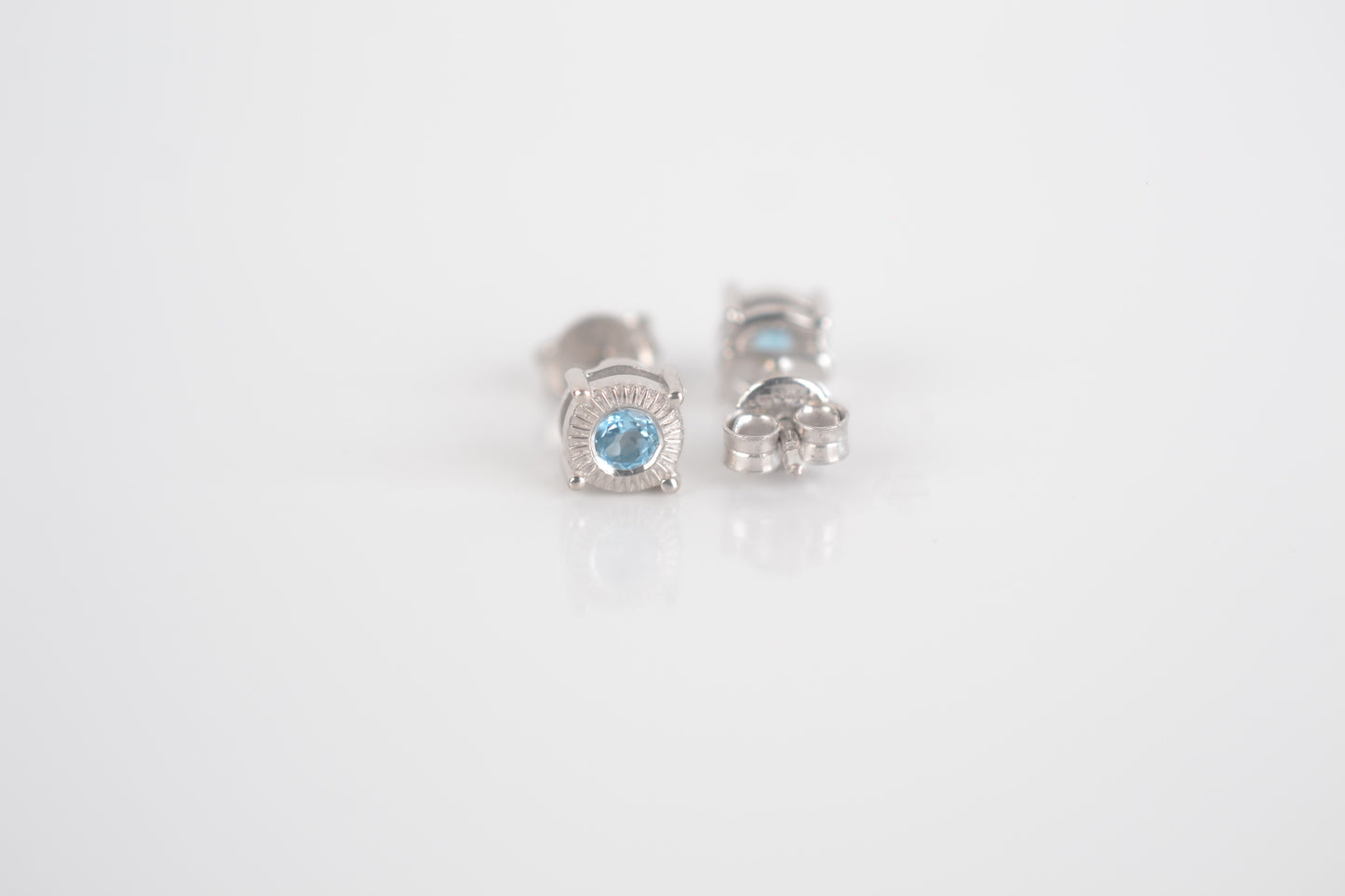 Sterling Silver Topaz Stud earrings