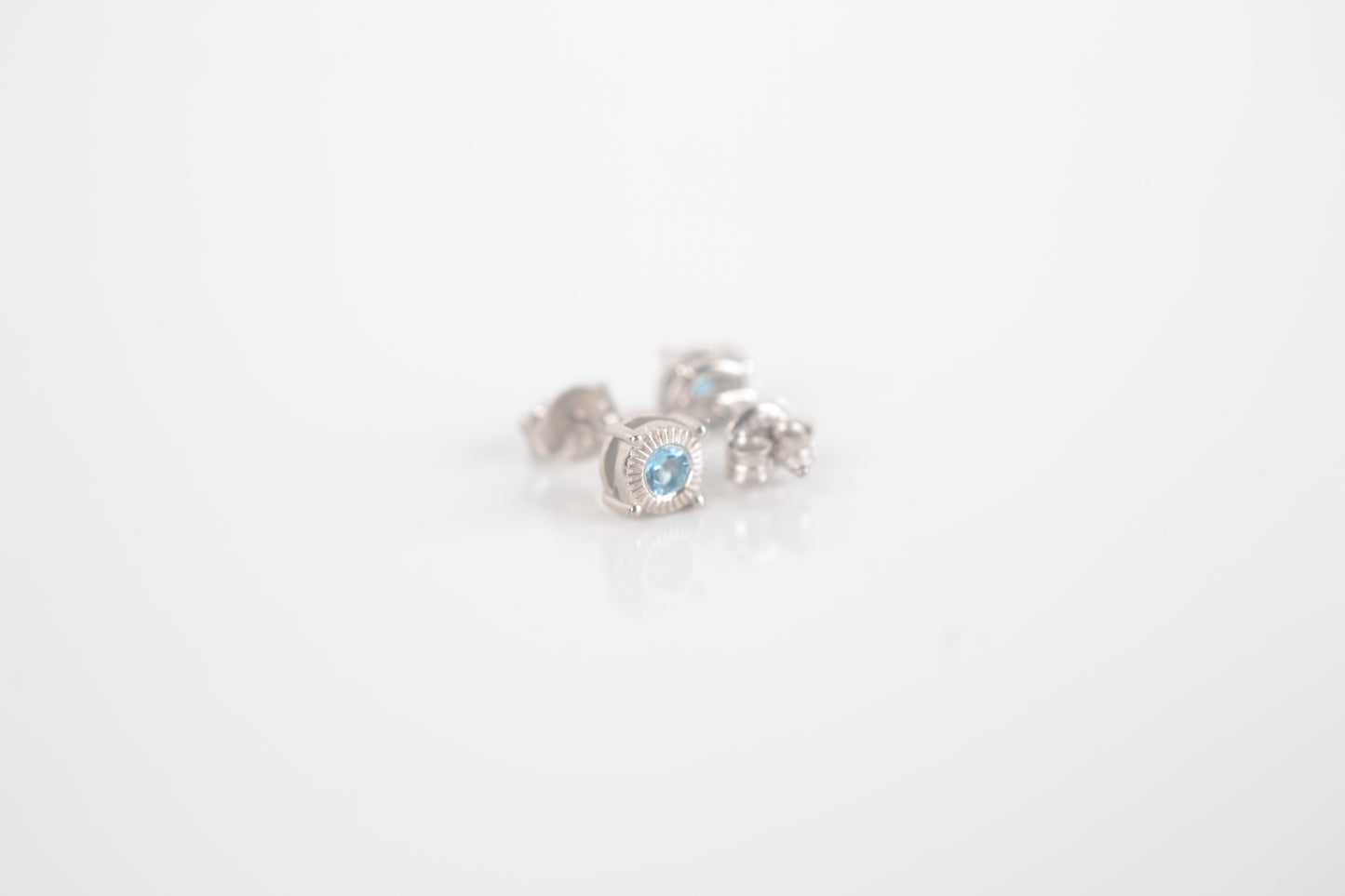 Sterling Silver Topaz Stud earrings