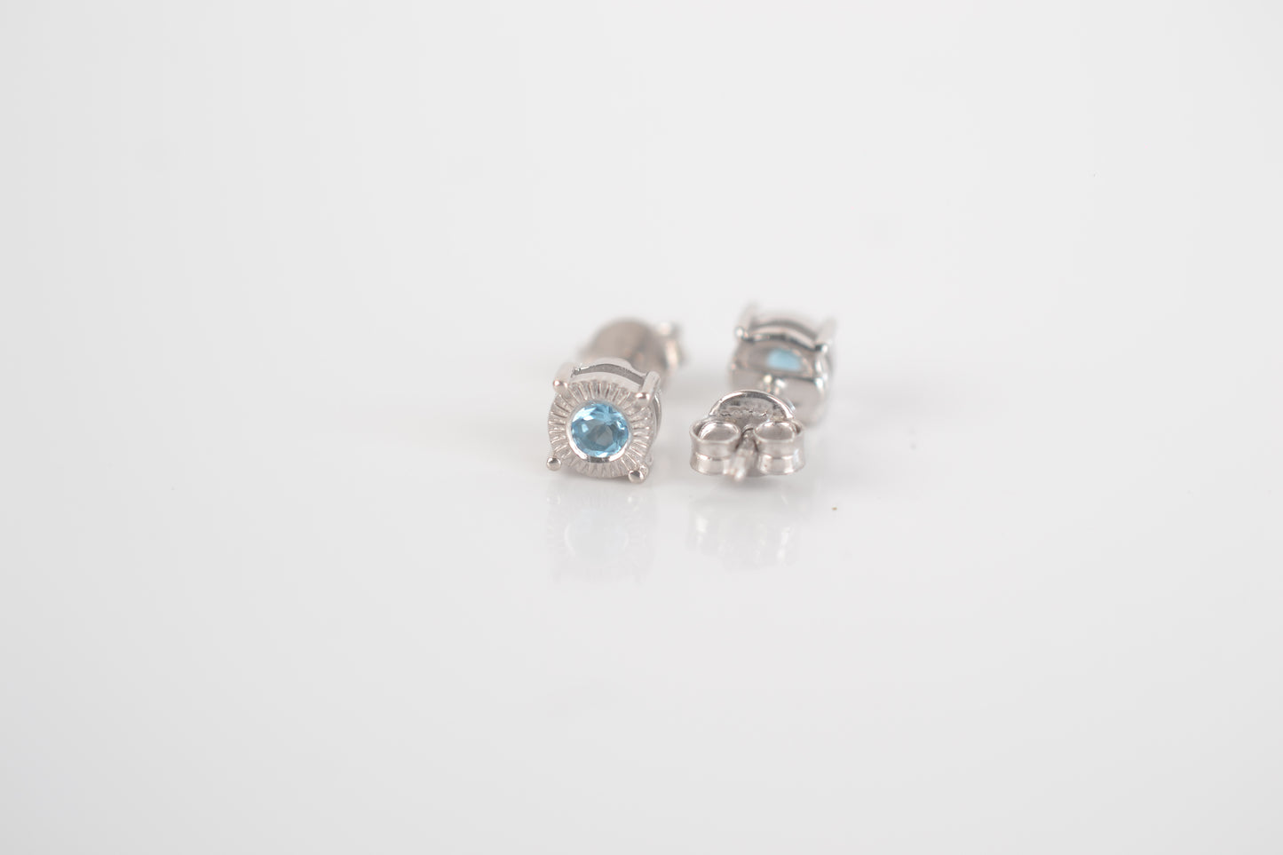 Sterling Silver Topaz Stud earrings