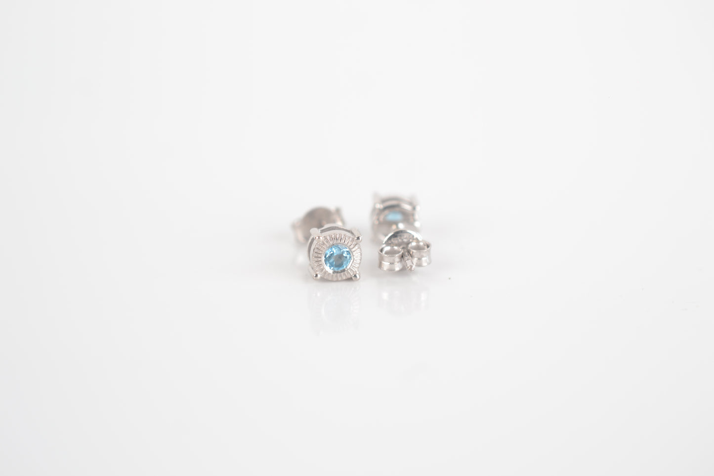 Sterling Silver Topaz Stud earrings