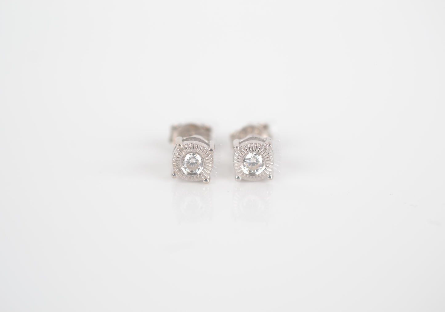 Genuine Moissanite Stud earrings