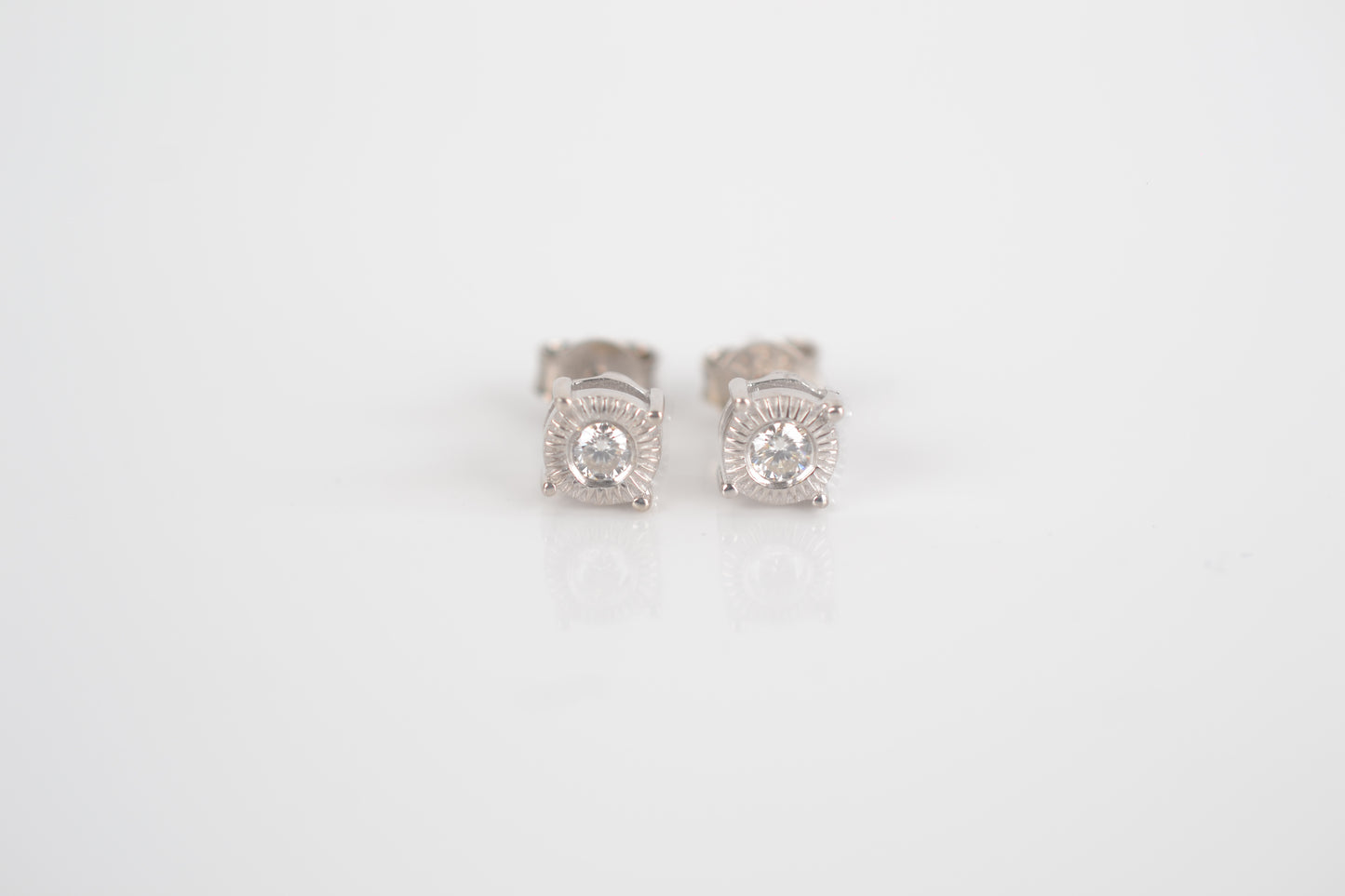 Genuine Moissanite Stud earrings