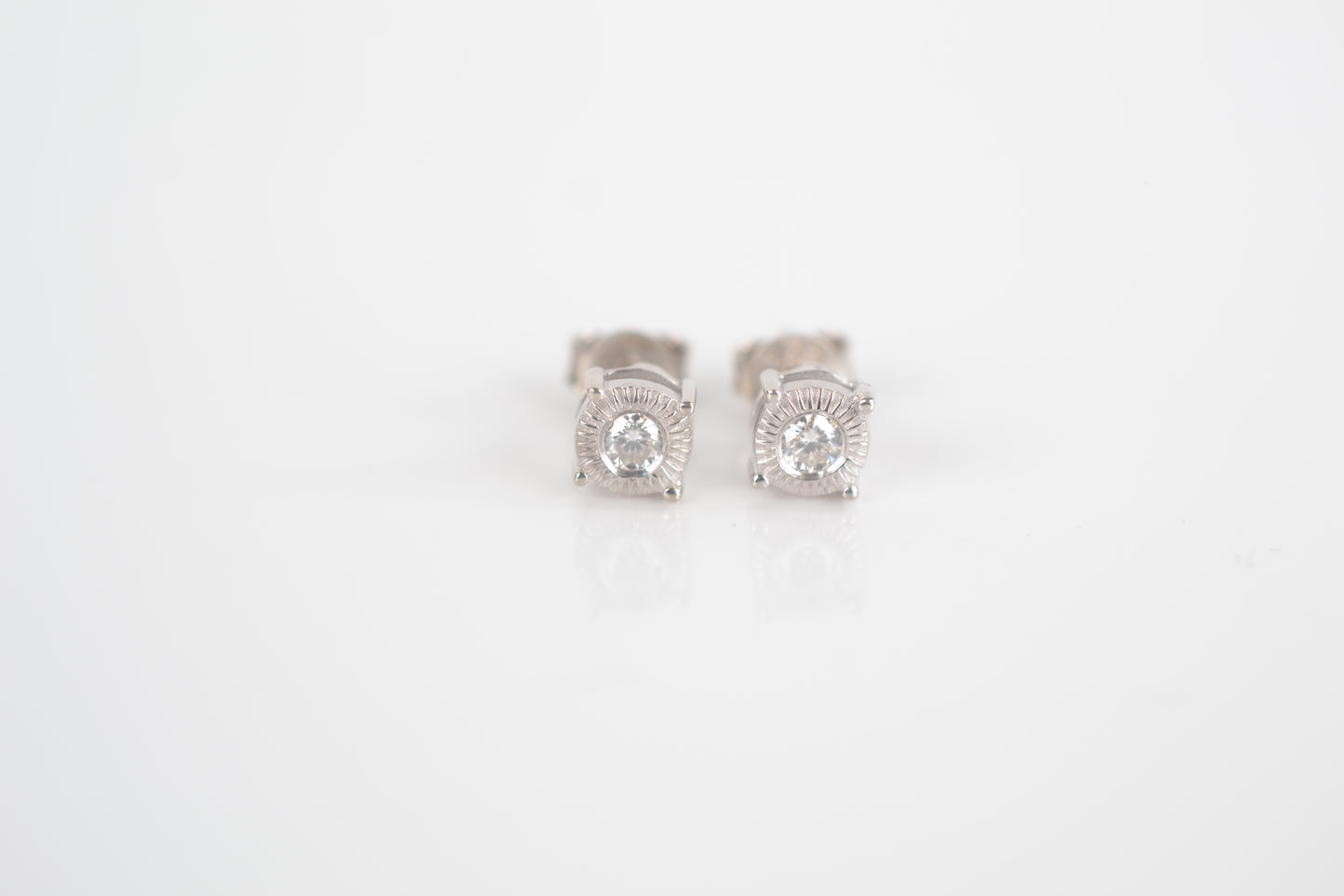 Genuine Moissanite Stud earrings