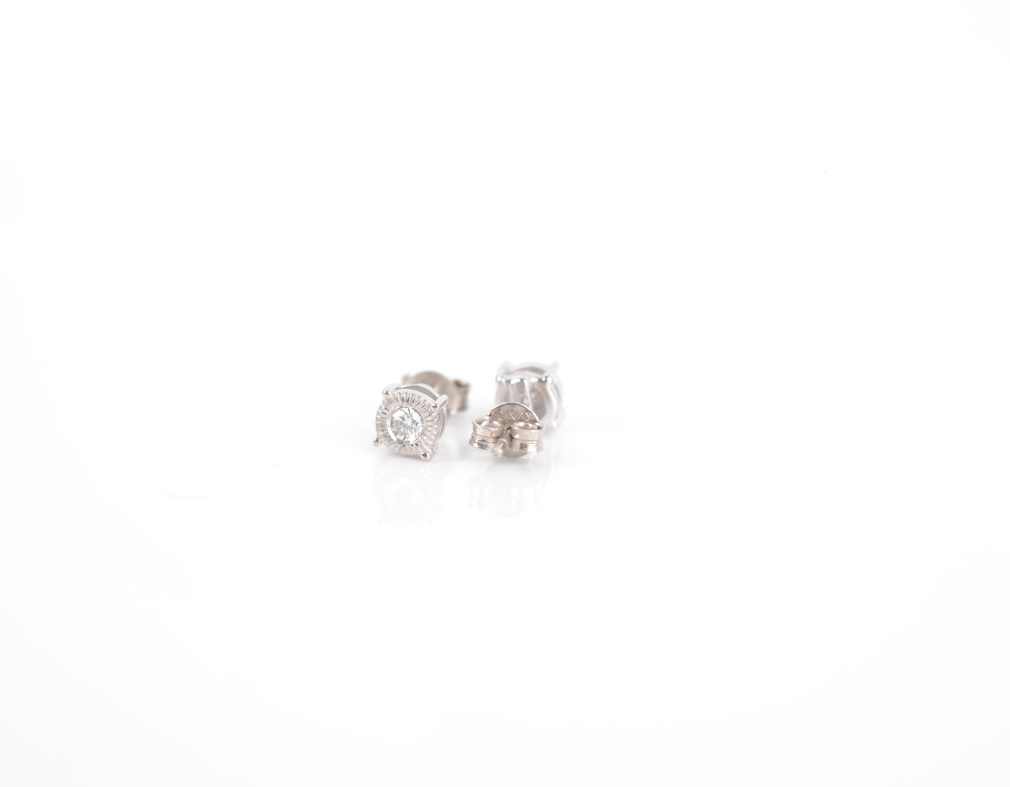 Genuine Moissanite Stud earrings