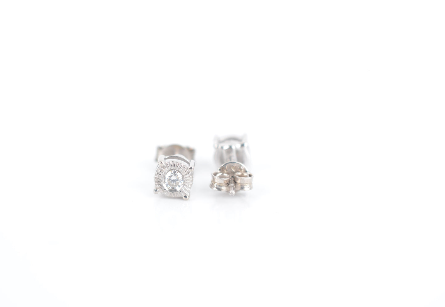 Genuine Moissanite Stud earrings